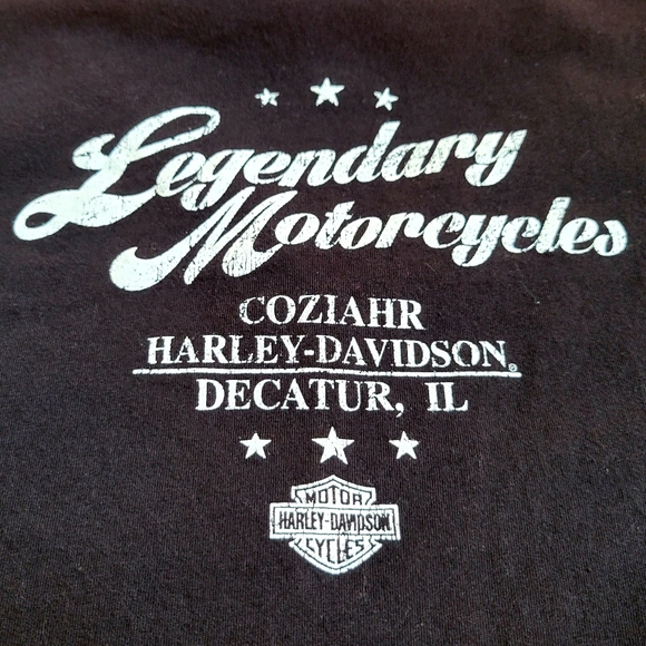 Harley Davidson Black American Flag Tee - Picture 5 of 5